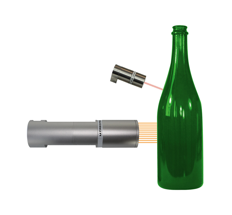 Dark glass bottle multi channel probe